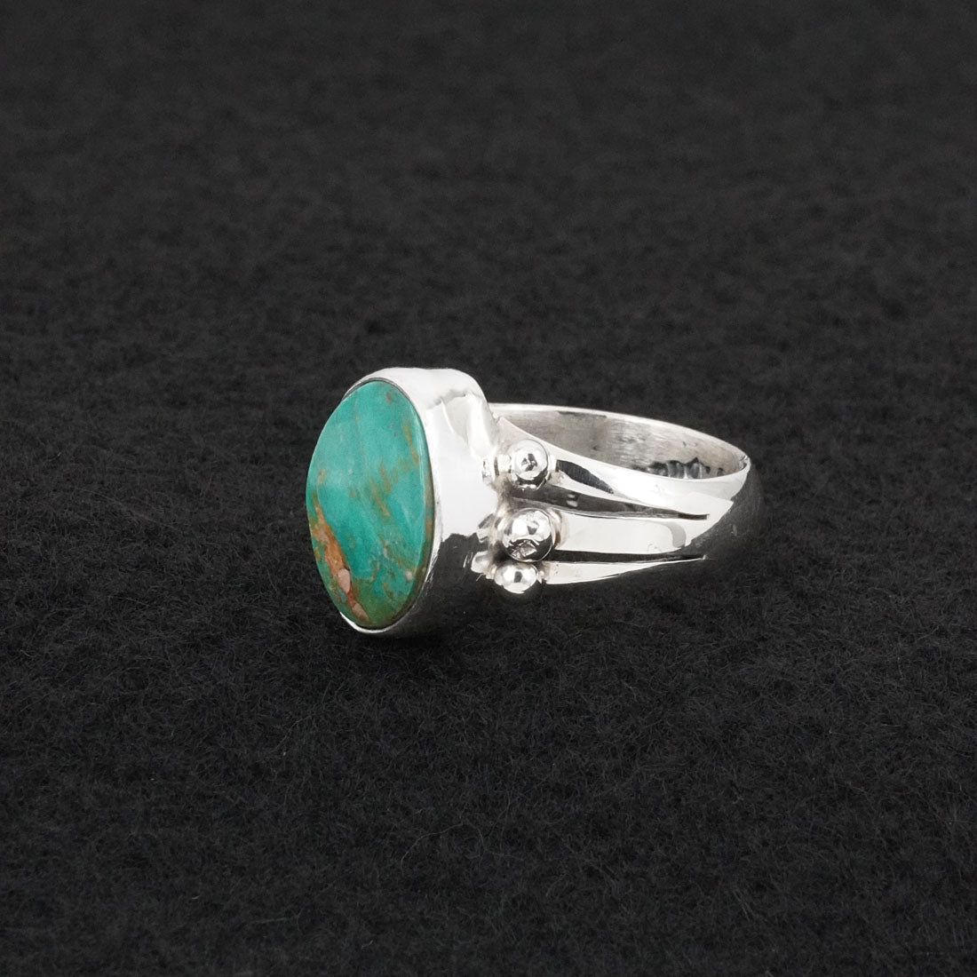 Randy Billy Turquoise & Sterling Silver Ring Size 7