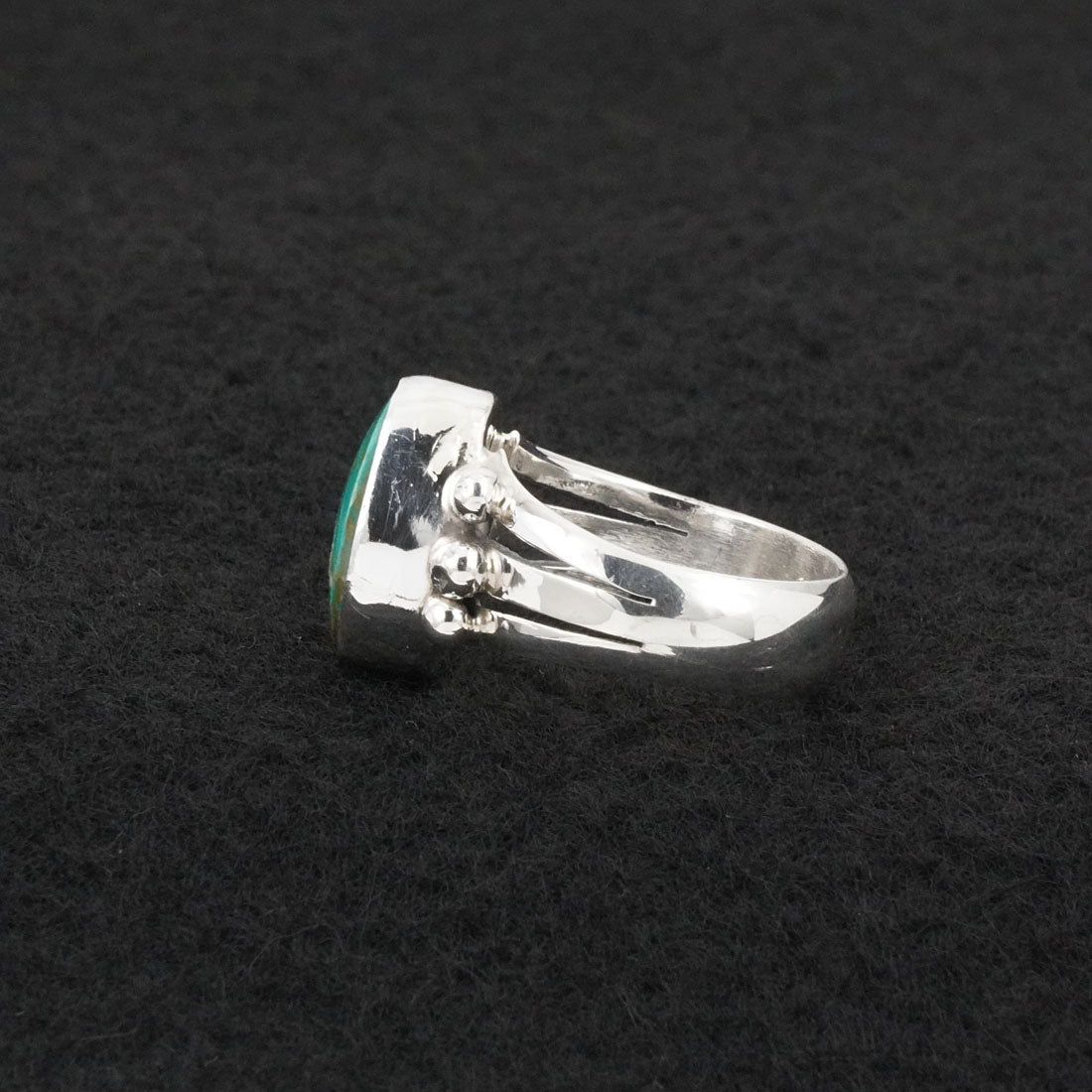 Randy Billy Turquoise & Sterling Silver Ring Size 7