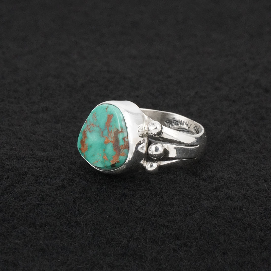 Randy Billy Turquoise & Sterling Silver Ring Size 6