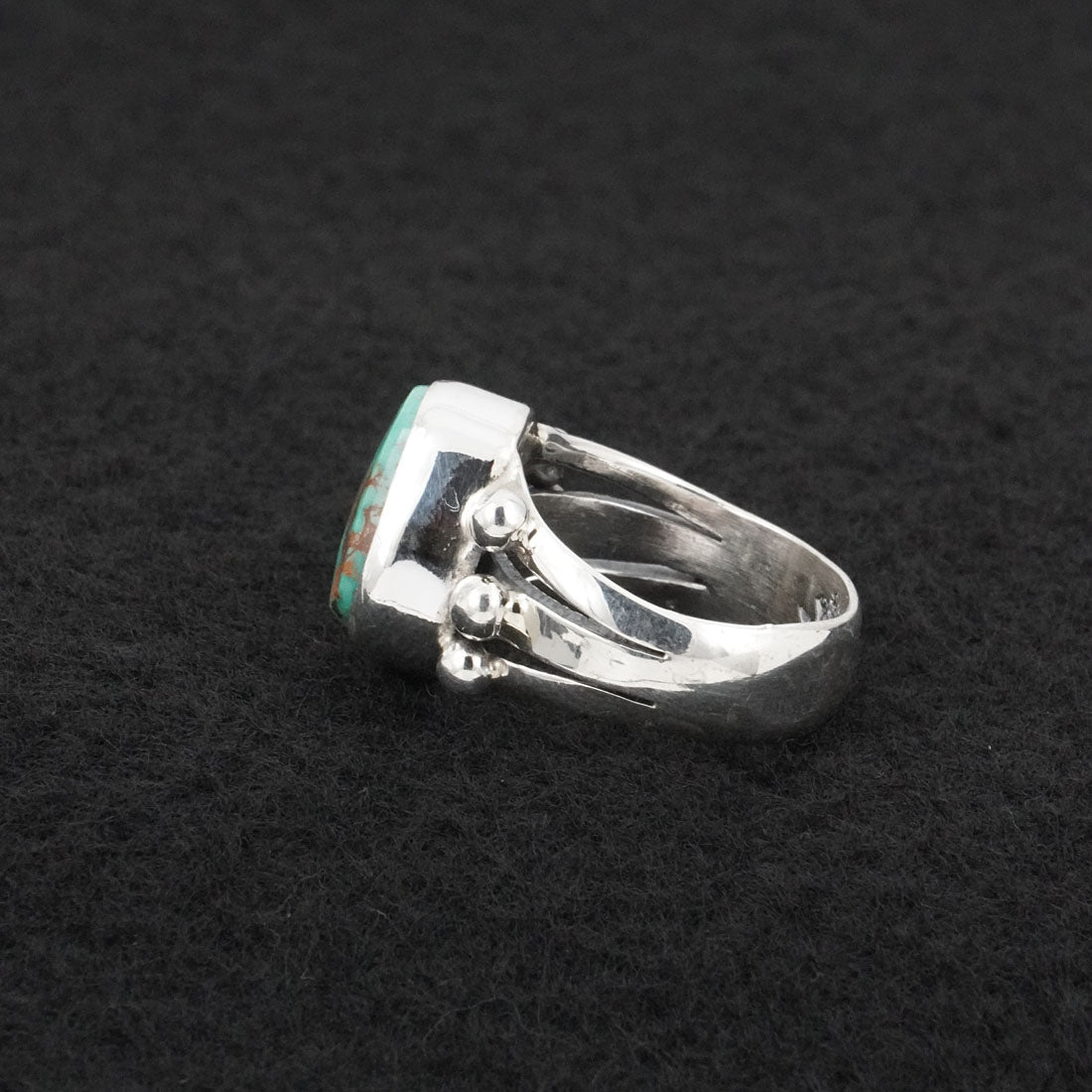 Randy Billy Turquoise & Sterling Silver Ring Size 6