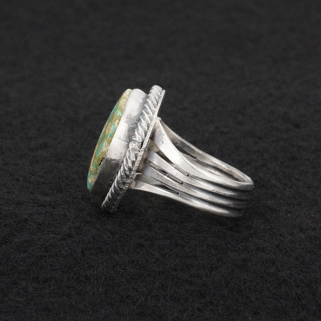 Randy Billy Turquoise & Sterling Silver Ring Size 8