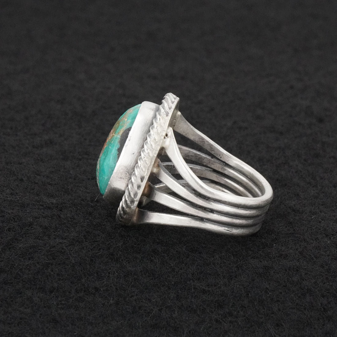 Randy Billy Turquoise & Sterling Silver Ring Size 7