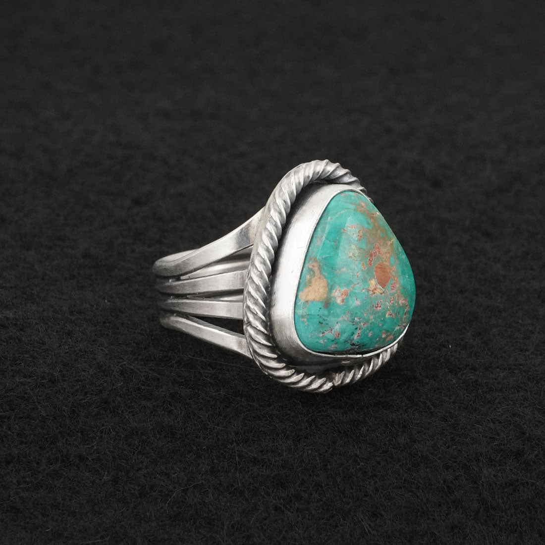 Randy Billy Turquoise & Sterling Silver Ring Size 7