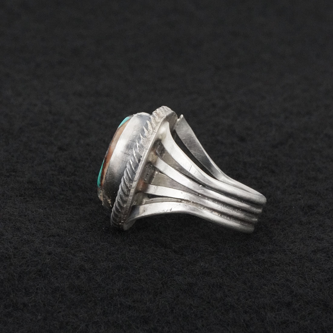Randy Billy Turquoise & Sterling Silver Ring Size 7