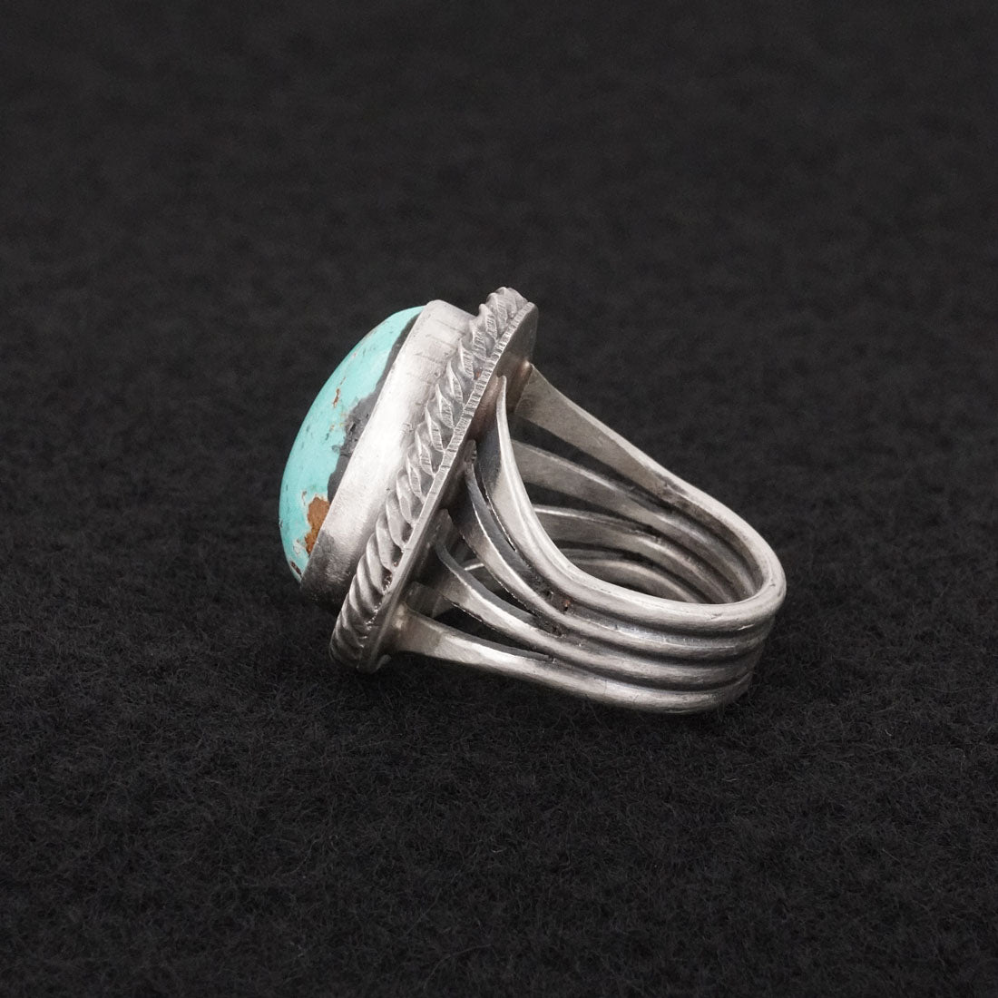 Randy Billy Turquoise & Sterling Silver Ring Size 6