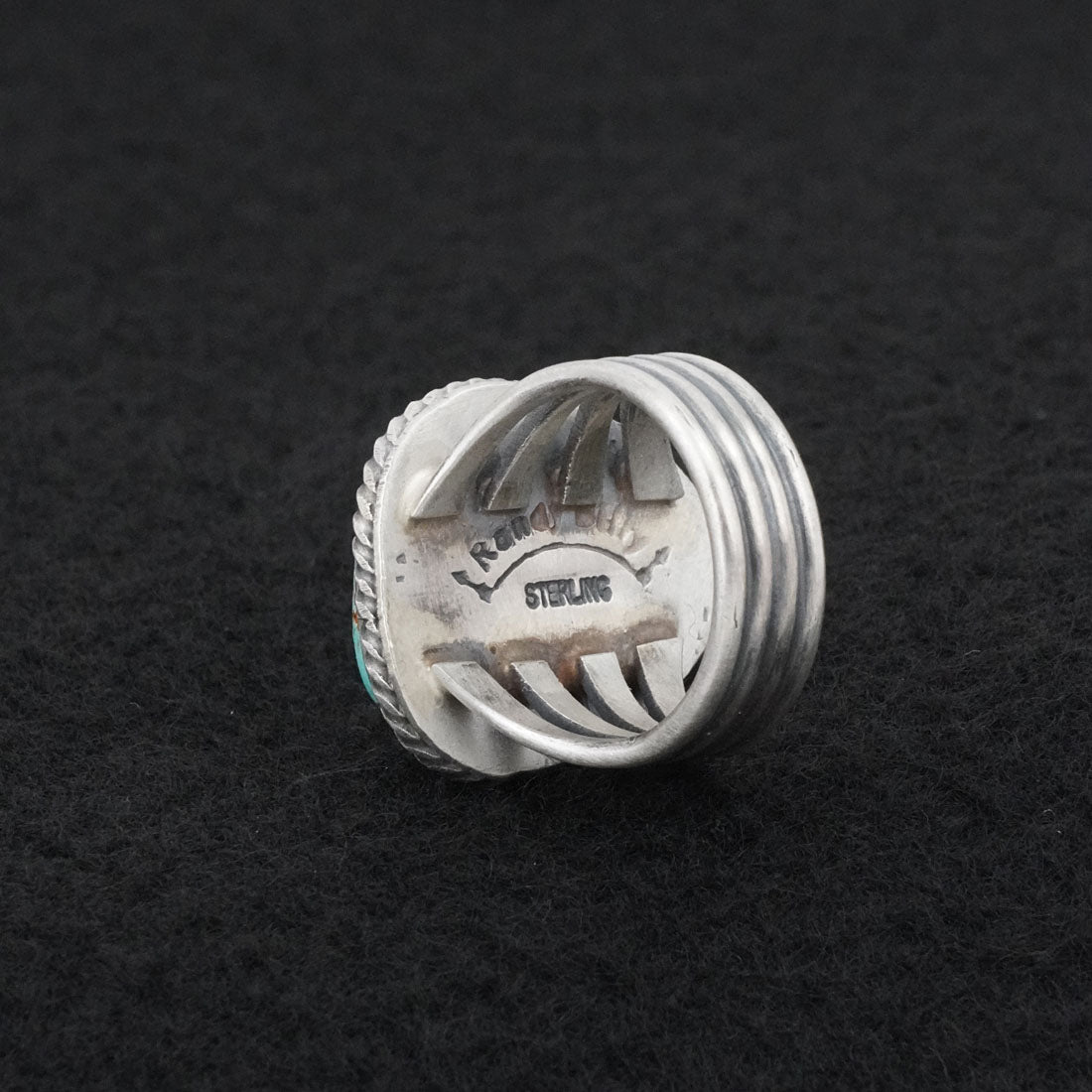 Randy Billy Turquoise & Sterling Silver Ring Size 6