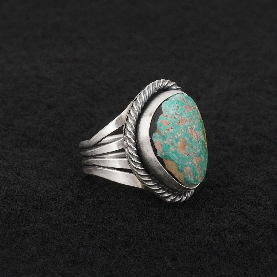 Randy Billy Turquoise & Sterling Silver Ring Size 6