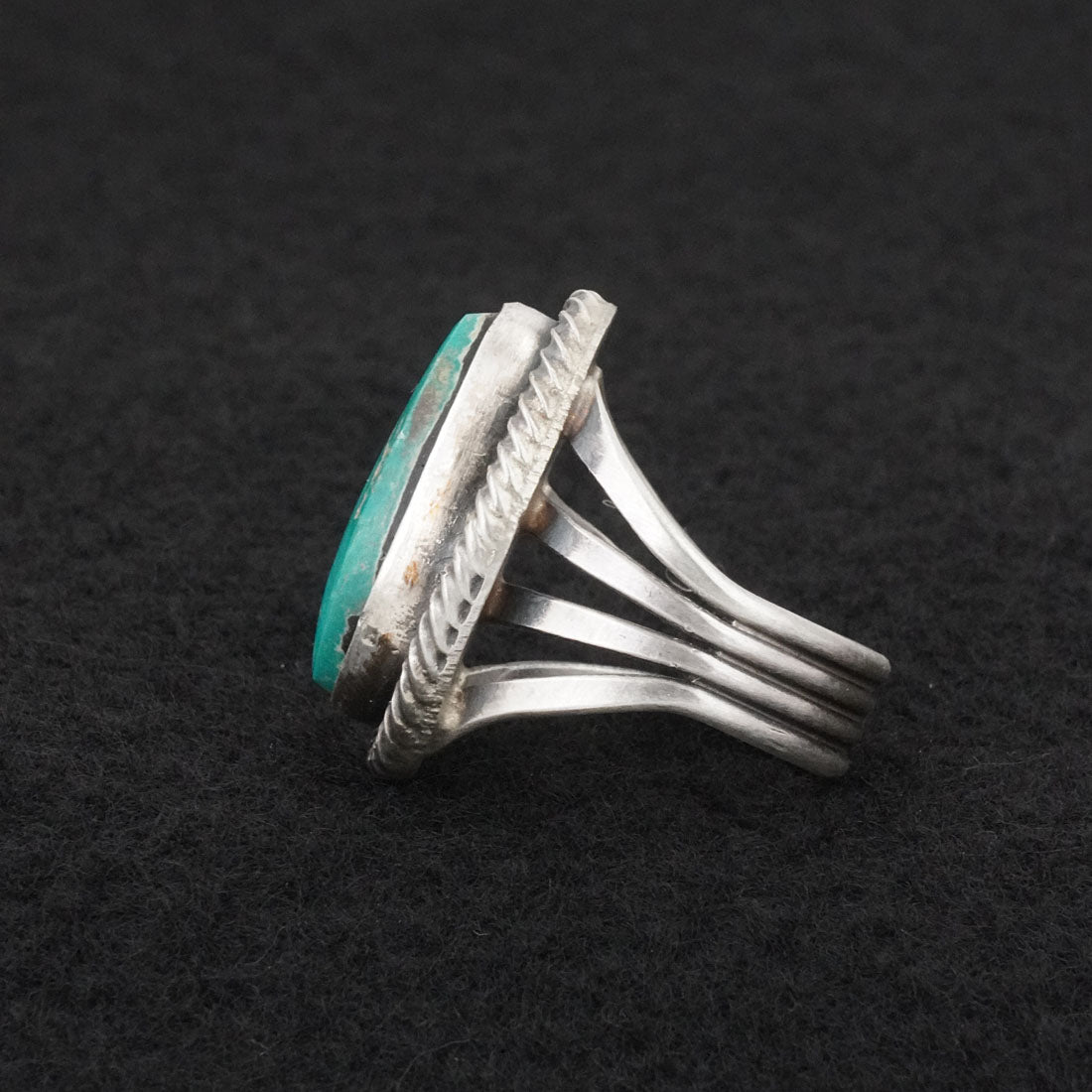 Randy Billy Turquoise & Sterling Silver Ring Size 7