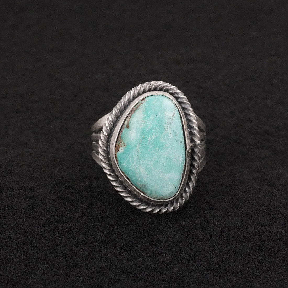 Randy Billy Turquoise & Sterling Silver Ring Size 9