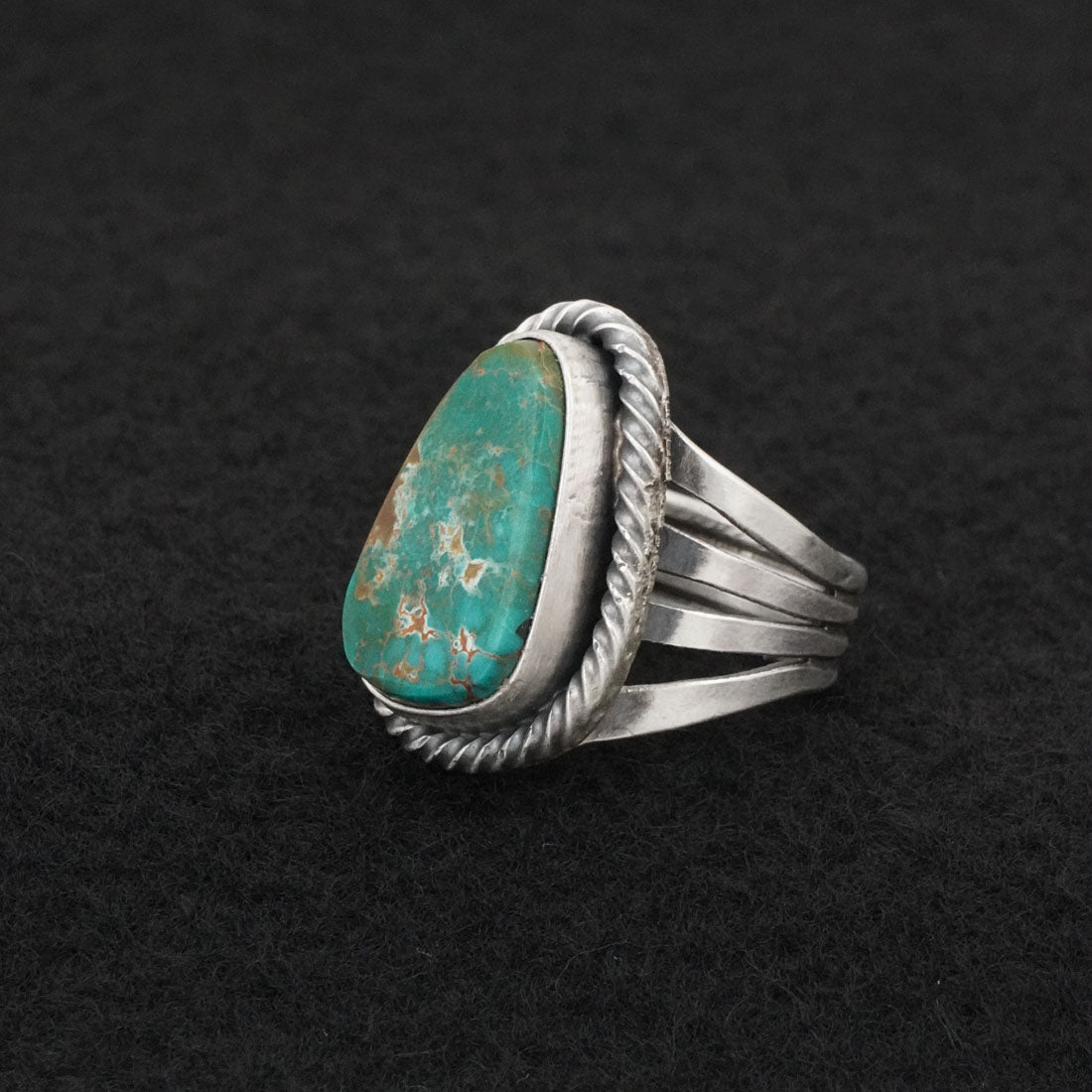 Randy Billy Turquoise & Sterling Silver Ring Size 7
