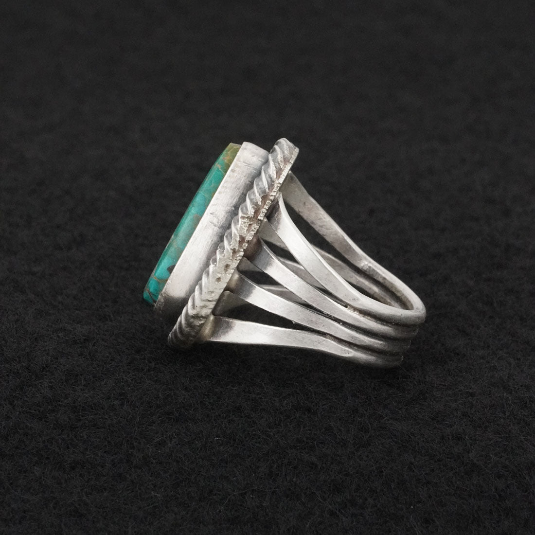 Randy Billy Turquoise & Sterling Silver Ring Size 7