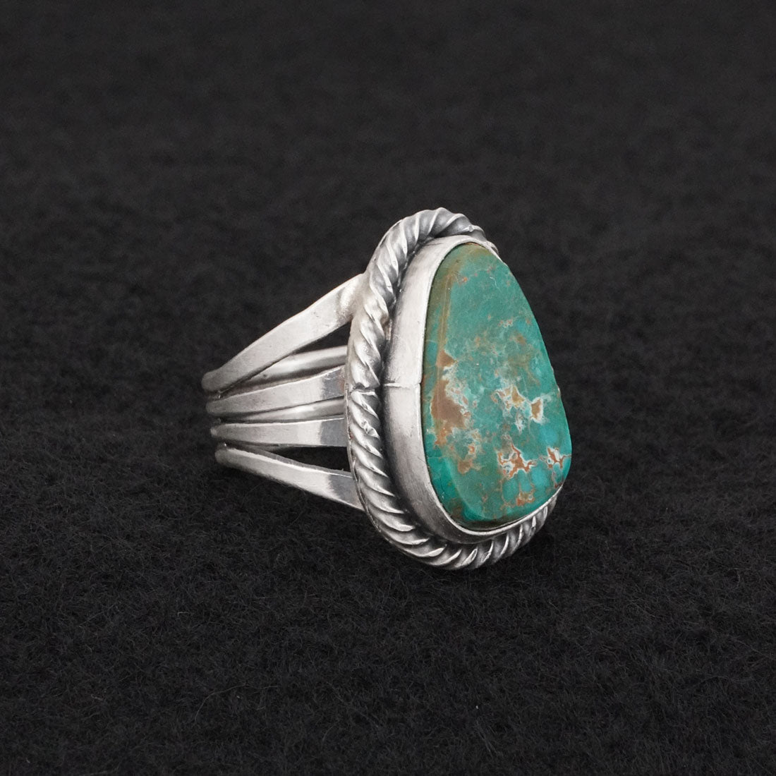 Randy Billy Turquoise & Sterling Silver Ring Size 7