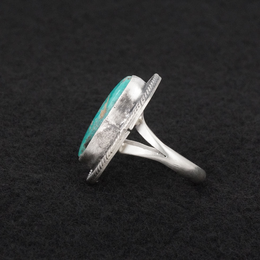Randy Billy Turquoise & Sterling Silver Ring Size 7