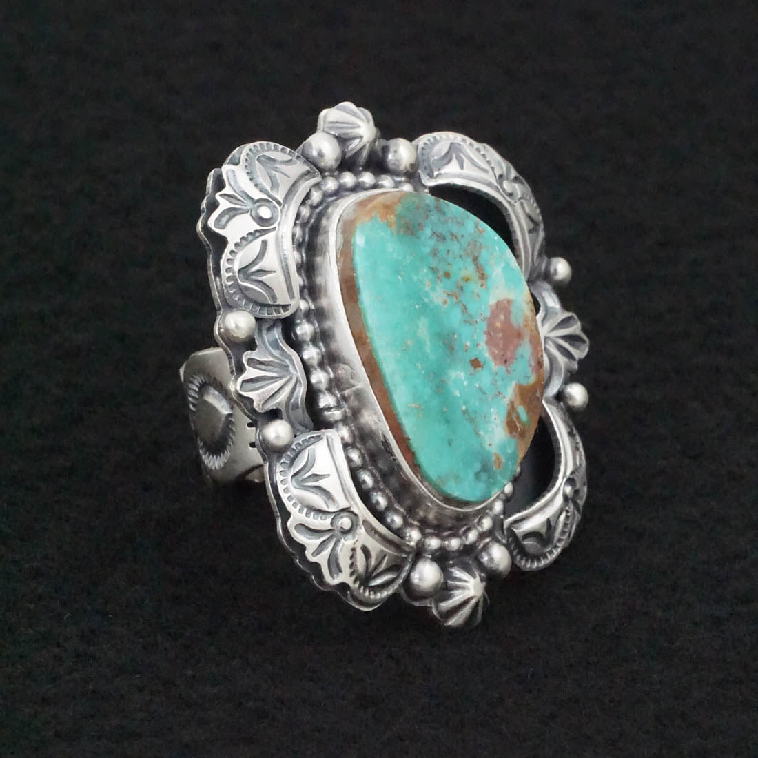 Randy Boyd Turquoise & Sterling Silver Ring Size 7.5