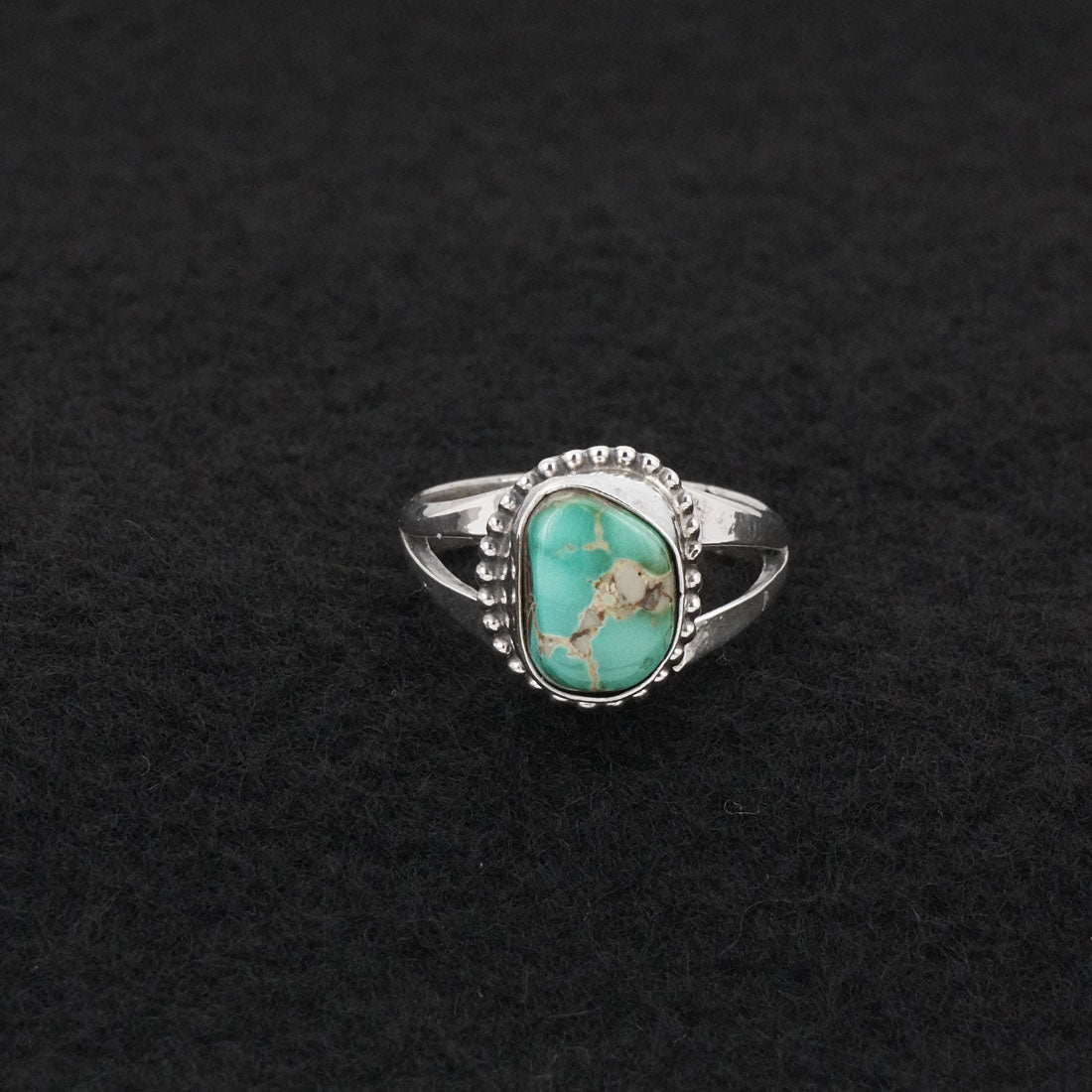 Randy Billy Turquoise & Sterling Silver Ring Size 6