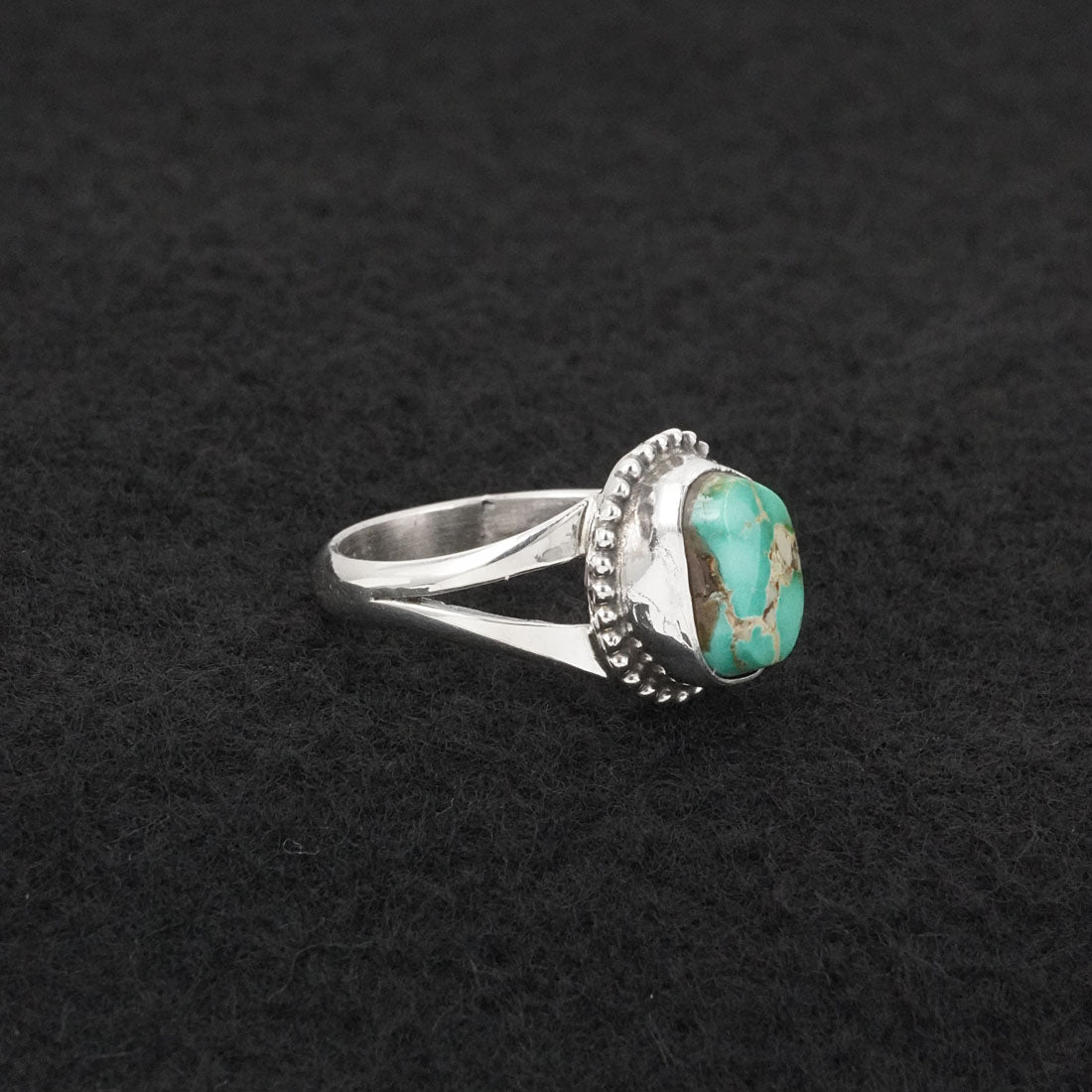 Randy Billy Turquoise & Sterling Silver Ring Size 6