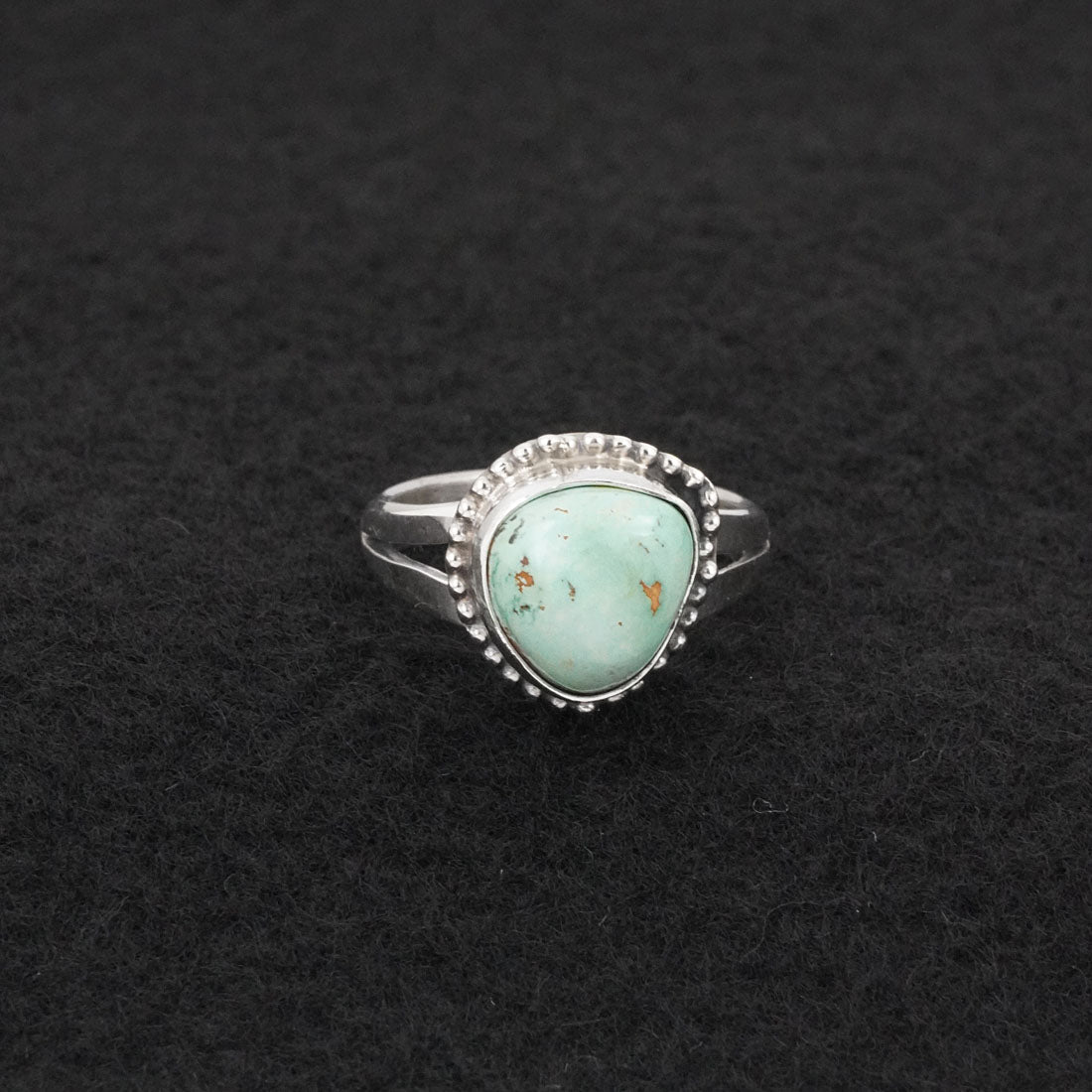 Randy Billy Turquoise & Sterling Silver Ring Size 6.5