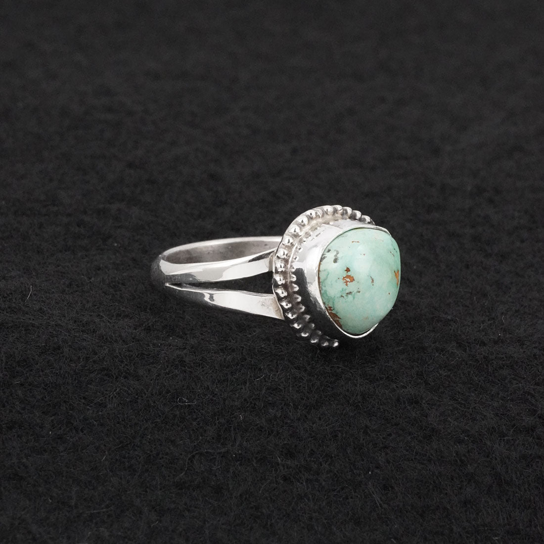 Randy Billy Turquoise & Sterling Silver Ring Size 6.5