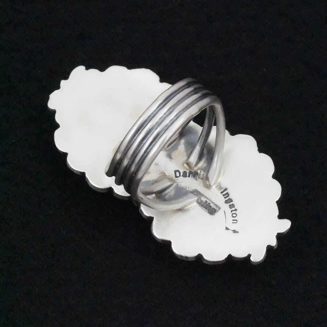 Darrin Livingston Turquoise & Sterling Silver Ring Size 9