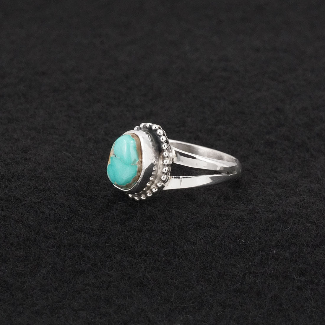 Randy Billy Turquoise & Sterling Silver Ring Size 6