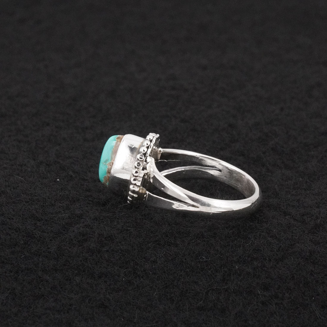 Randy Billy Turquoise & Sterling Silver Ring Size 6