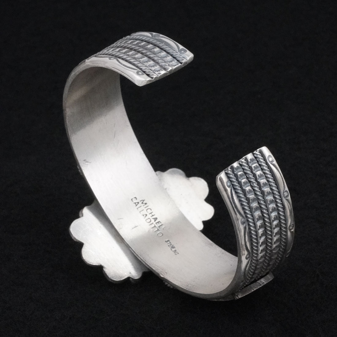 Michael Calladitto Turquoise & Sterling Silver Bracelet