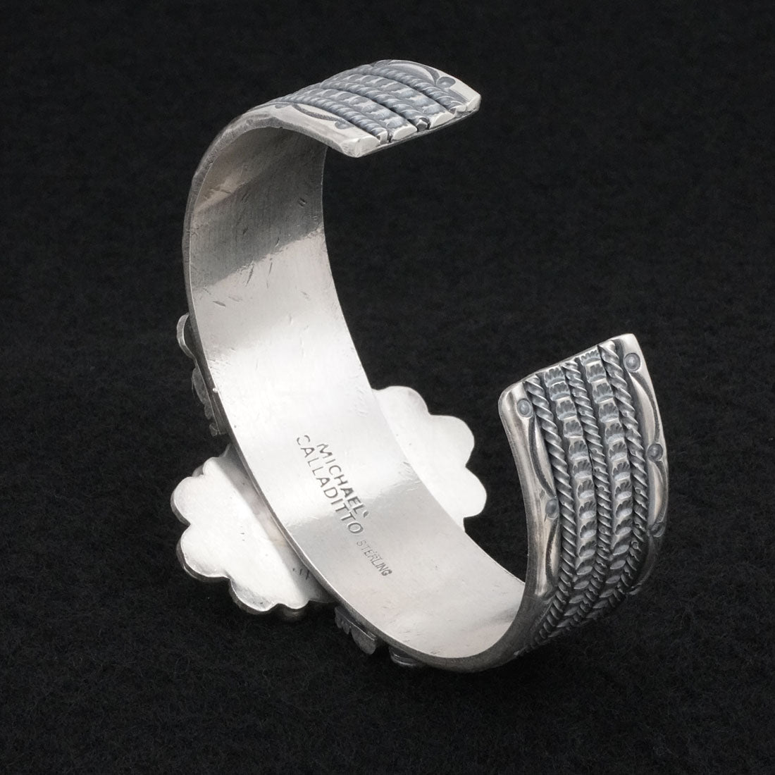 Michael Calladitto Turquoise & Sterling Silver Bracelet