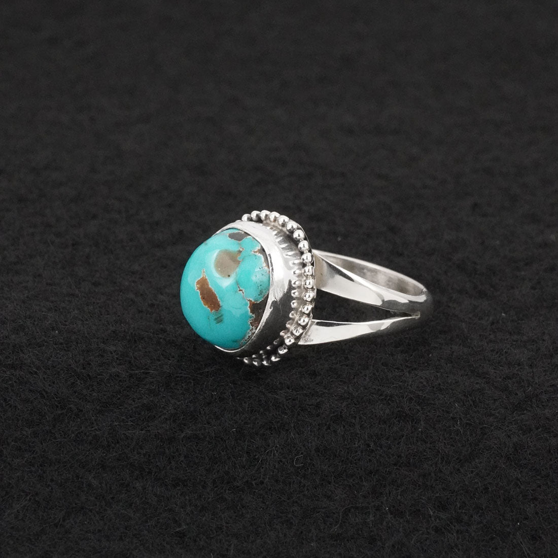 Randy Billy Turquoise & Sterling Silver Ring Size 7