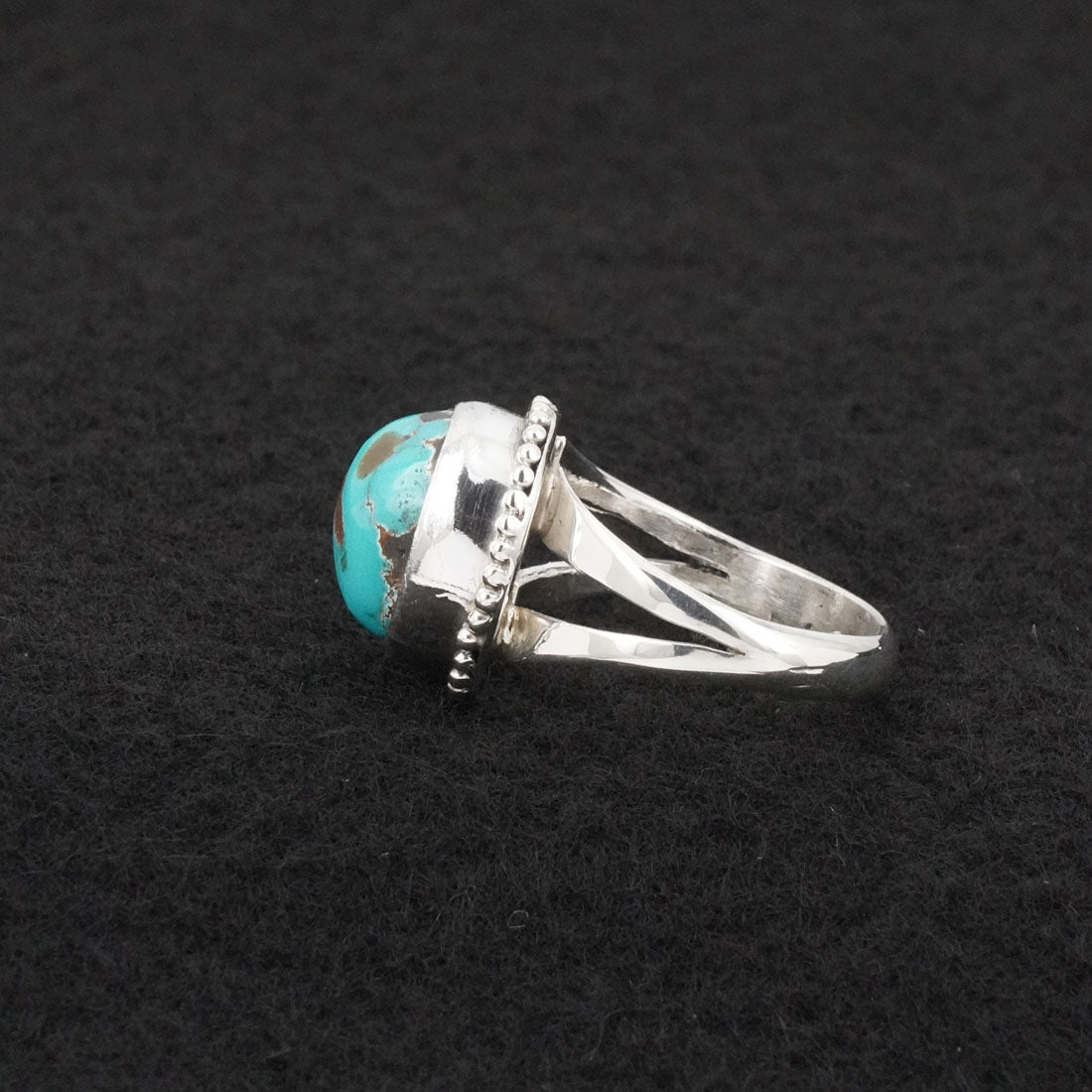 Randy Billy Turquoise & Sterling Silver Ring Size 7