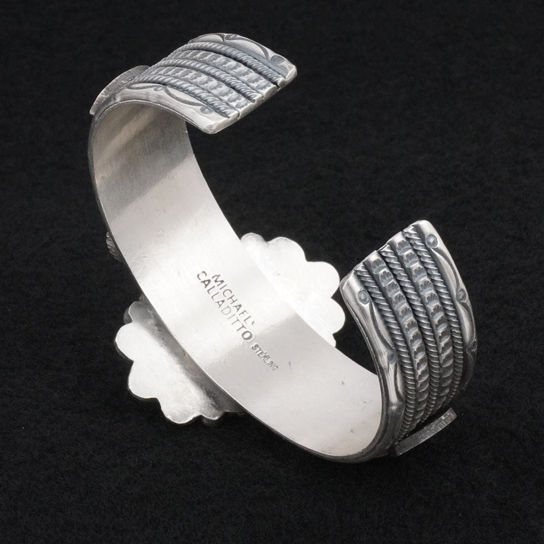 Michael Calladitto Turquoise & Sterling Silver Bracelet