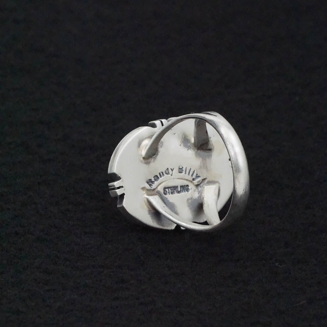 Randy Billy Turquoise & Sterling Silver Ring Size 9