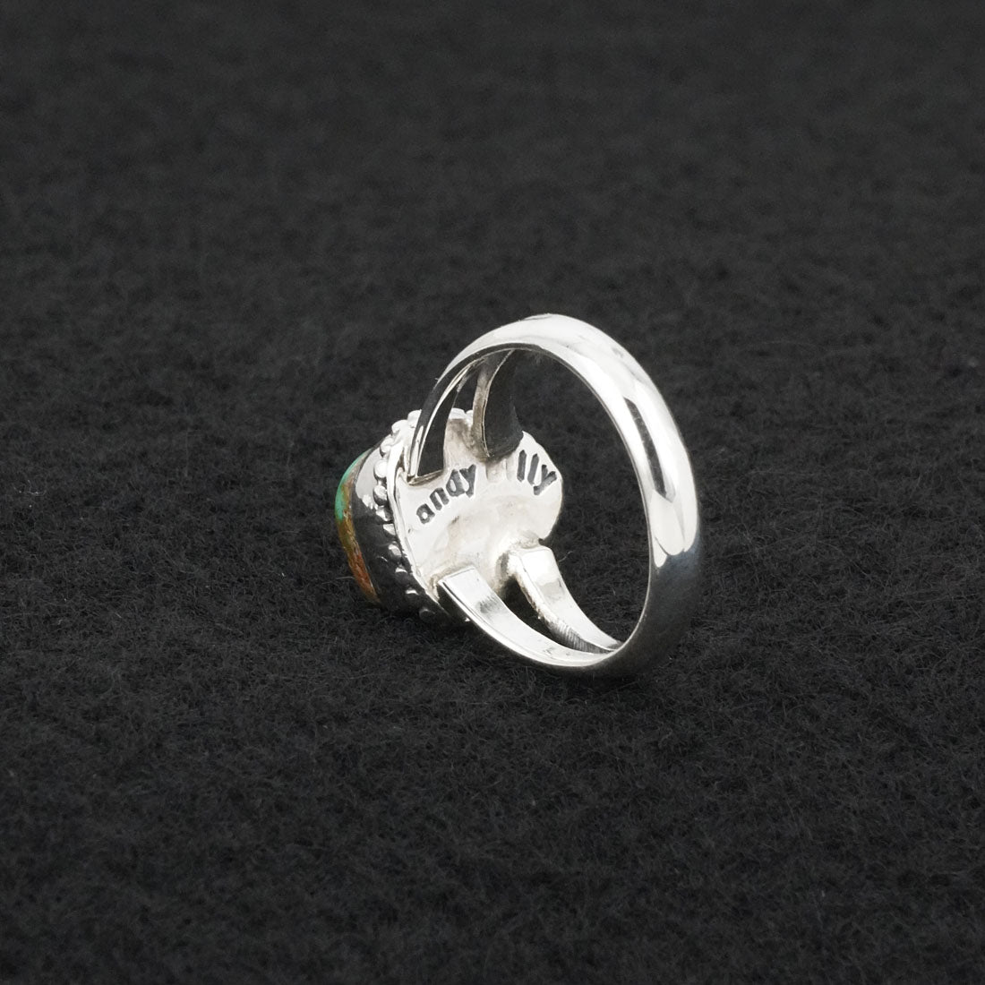 Randy Billy Turquoise & Sterling Silver Ring Size 6
