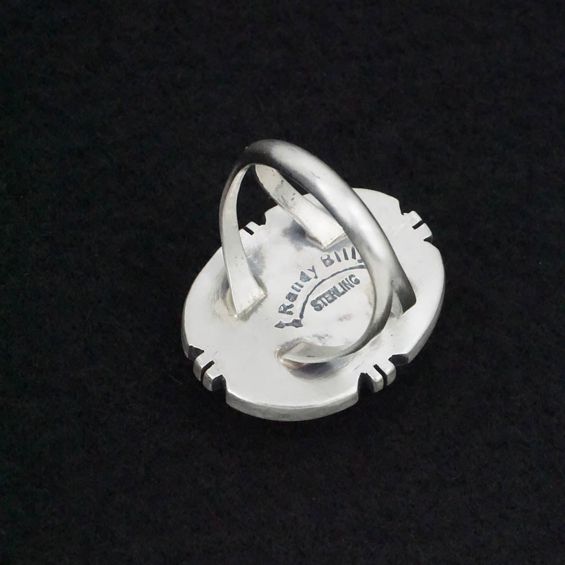 Randy Billy Turquoise & Sterling Silver Ring Size 9