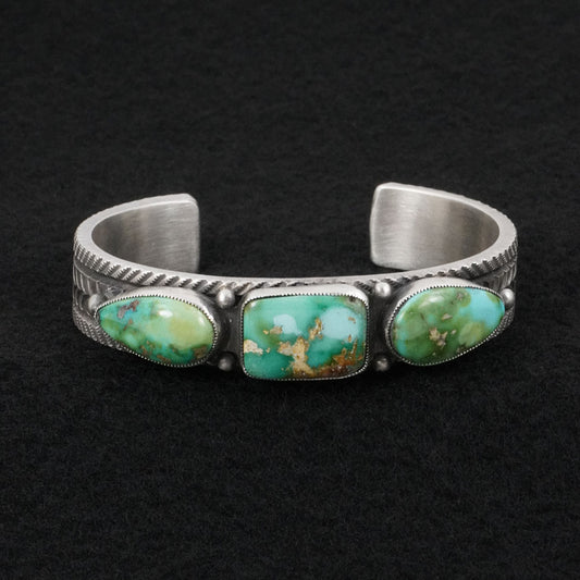 Calvin Martinez Turquoise & Sterling Silver Bracelet