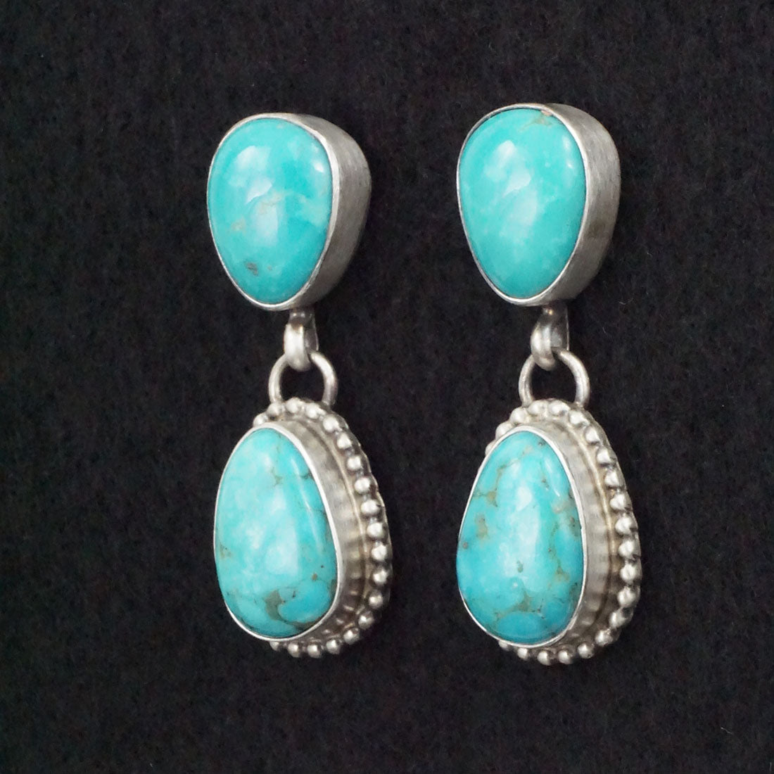 Kathleen Livingston Turquoise & Sterling Silver Earrings