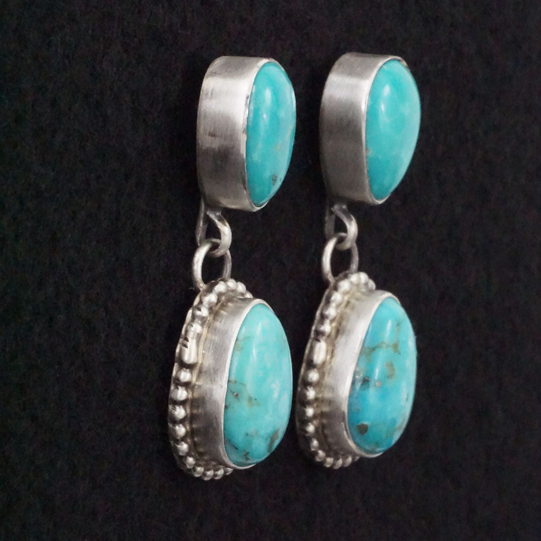 Kathleen Livingston Turquoise & Sterling Silver Earrings