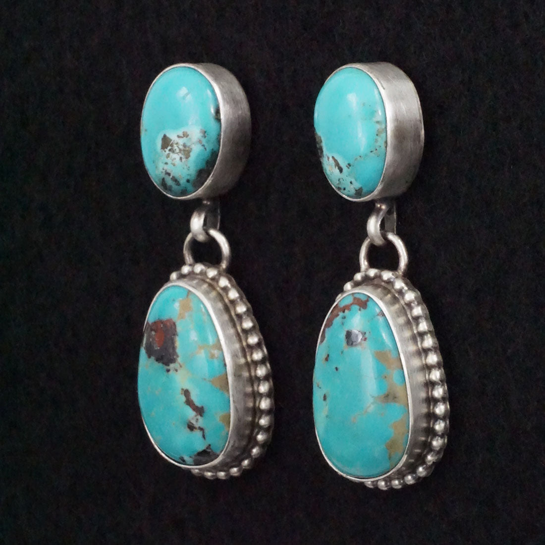 Kathleen Livingston Turquoise & Sterling Silver Earrings