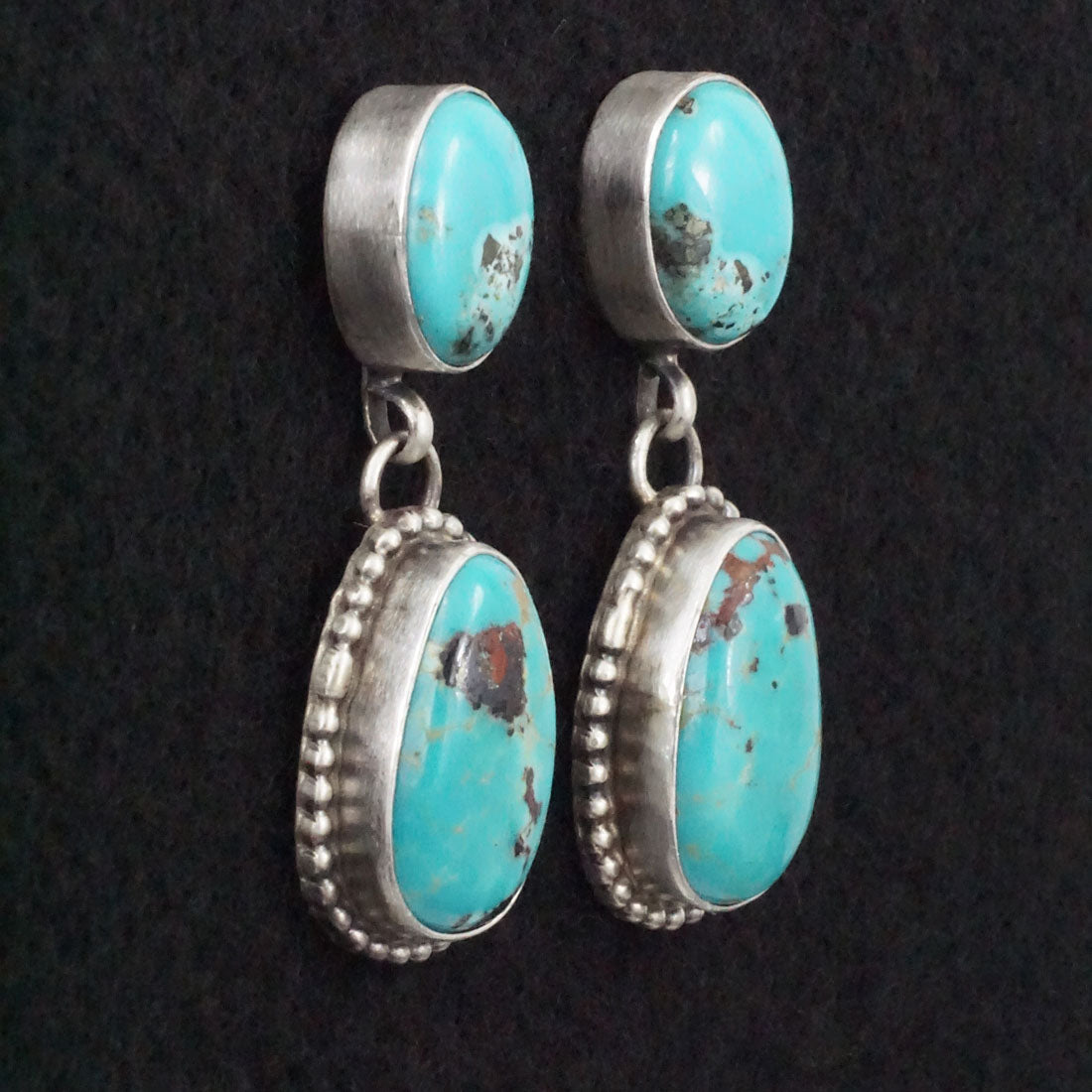Kathleen Livingston Turquoise & Sterling Silver Earrings