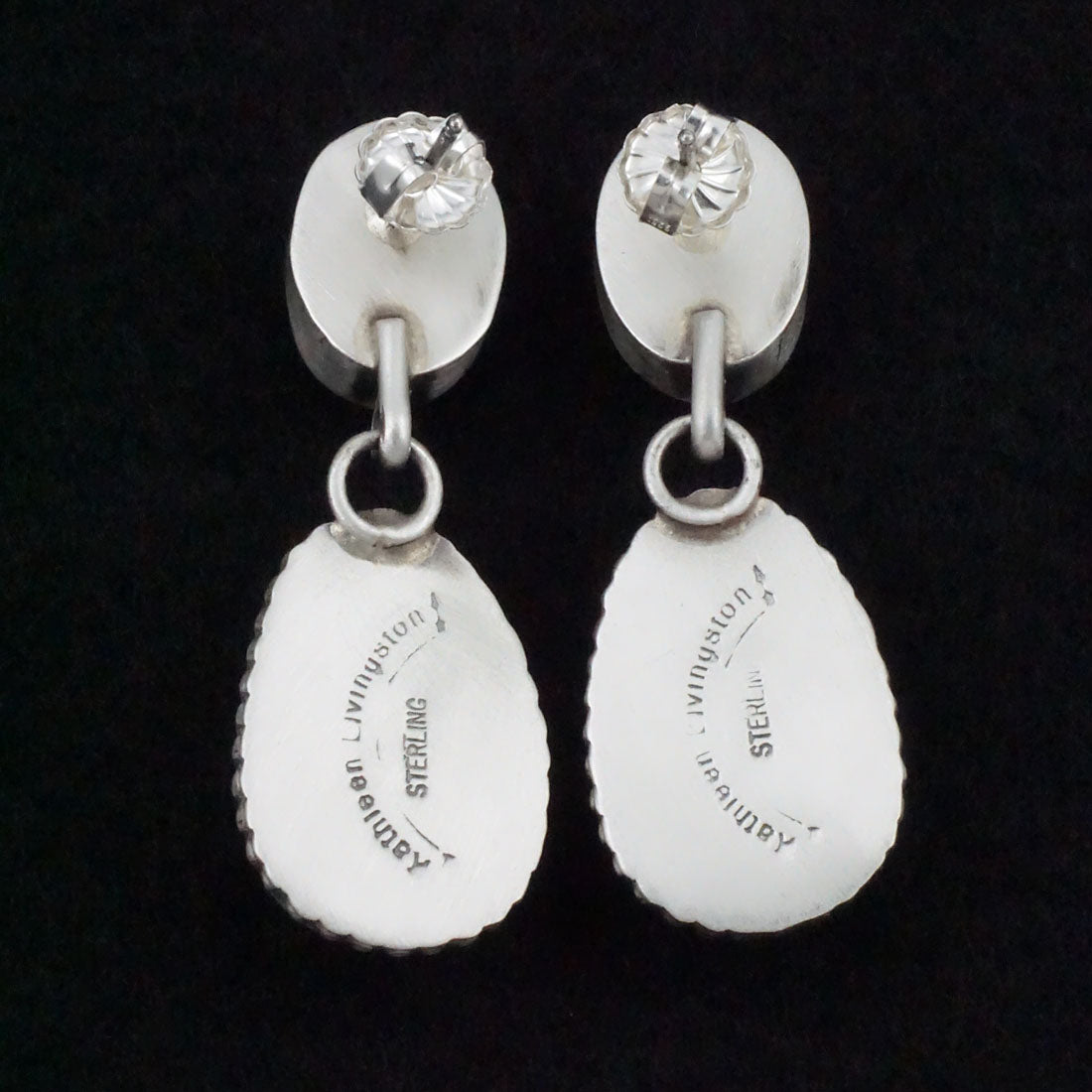 Kathleen Livingston Turquoise & Sterling Silver Earrings