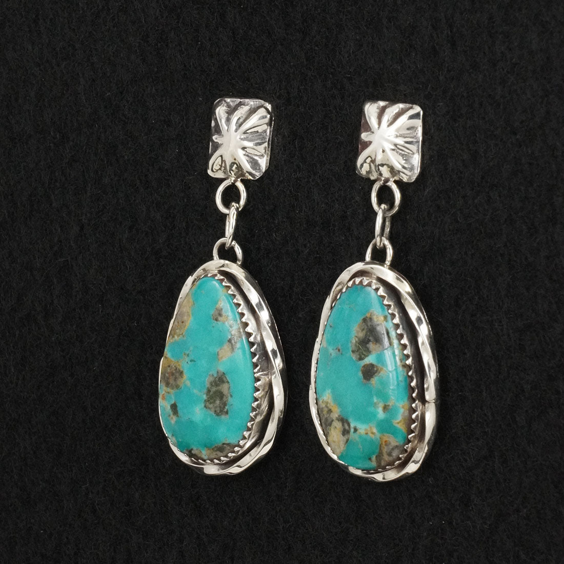 Ernest Hawthorne Turquoise & Sterling Silver Earrings
