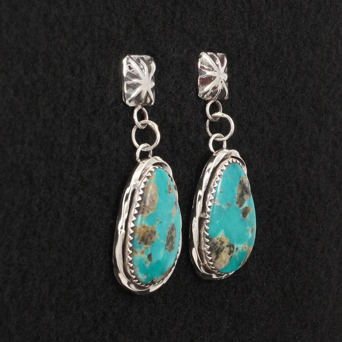 Ernest Hawthorne Turquoise & Sterling Silver Earrings