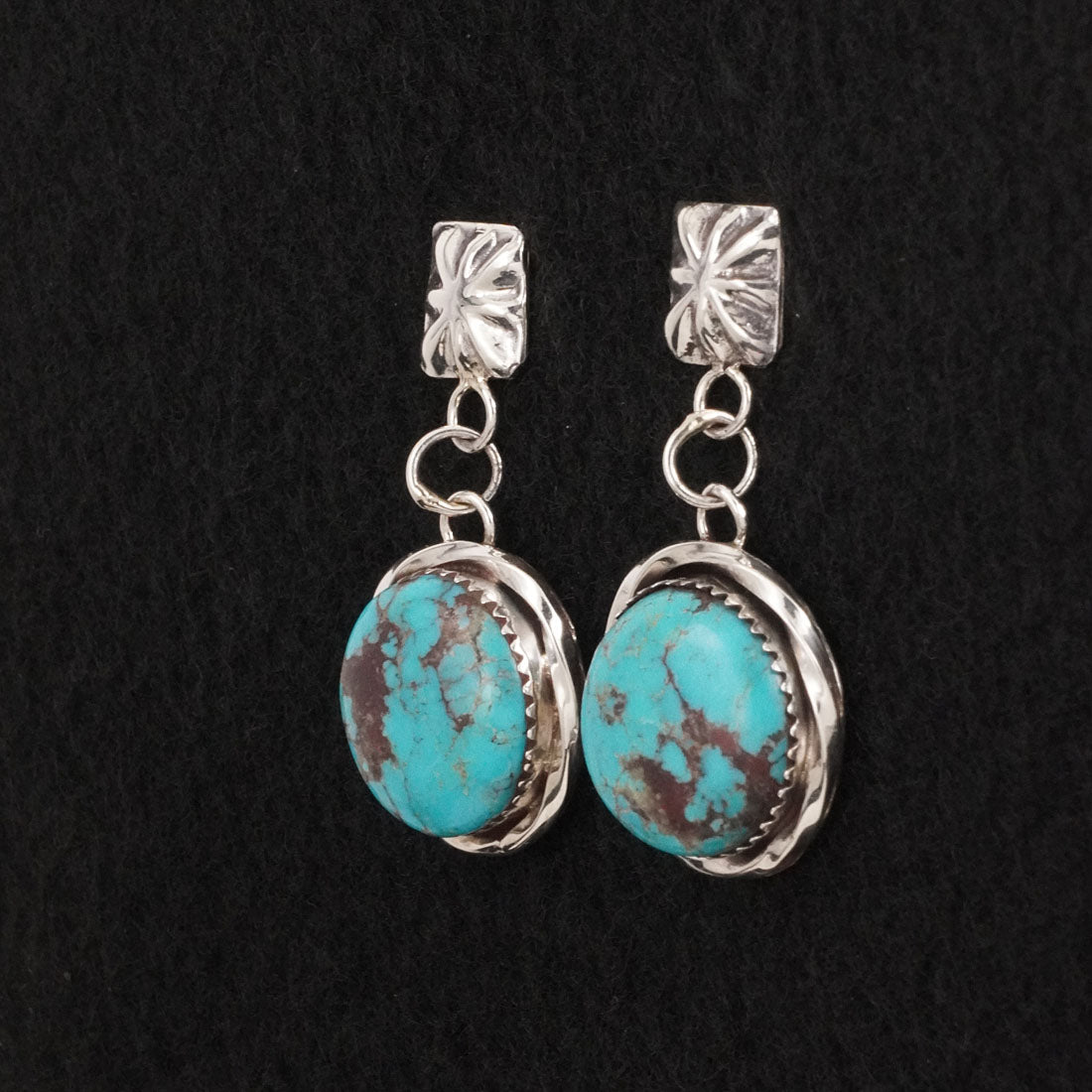 Ernest Hawthorne Turquoise & Sterling Silver Earrings