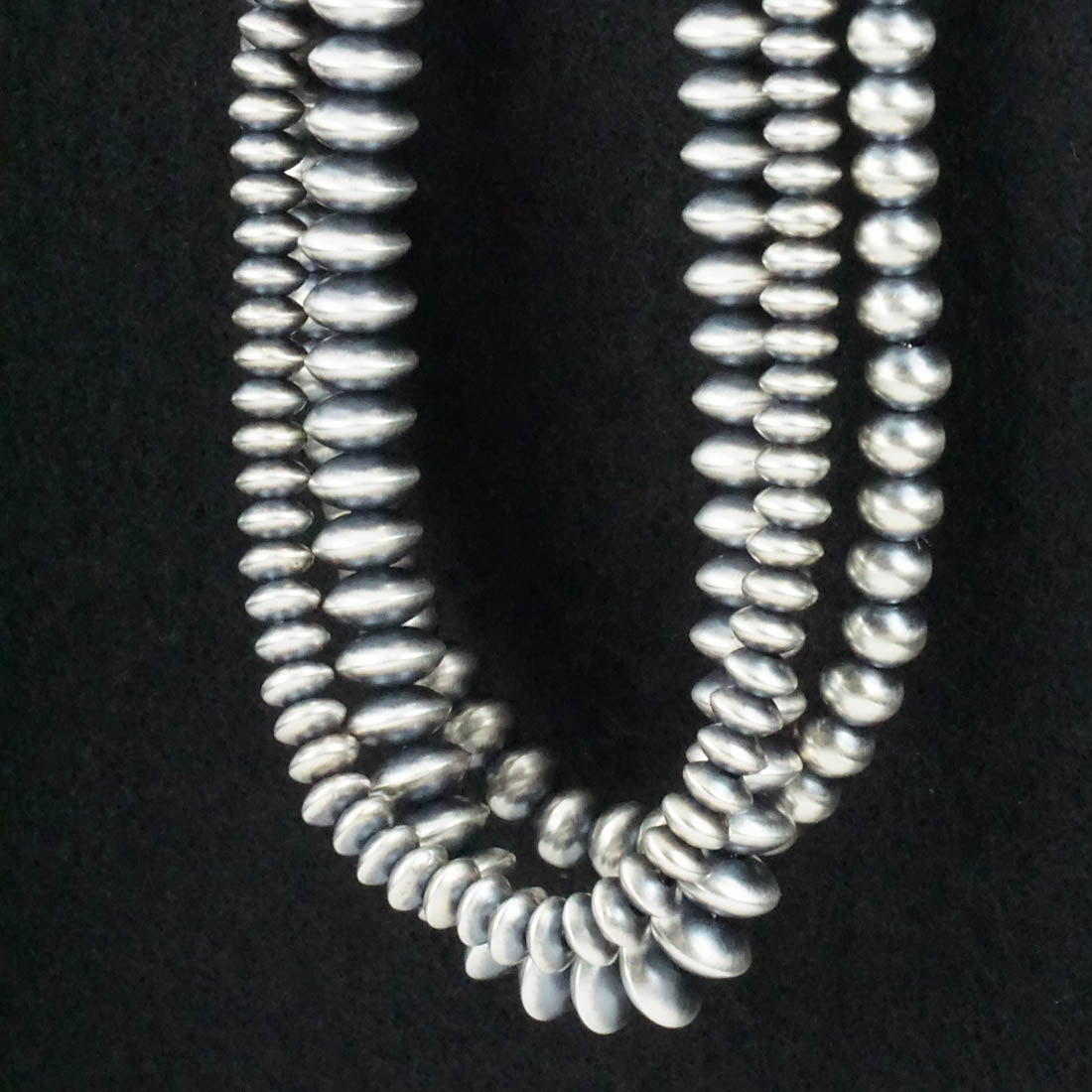 Dorinda Mariano Sterling Silver Navajo Pearl Necklace 20"