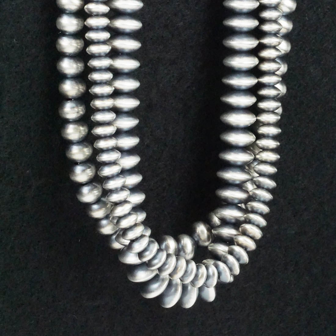 Dorinda Mariano Sterling Silver Navajo Pearl Necklace 20"