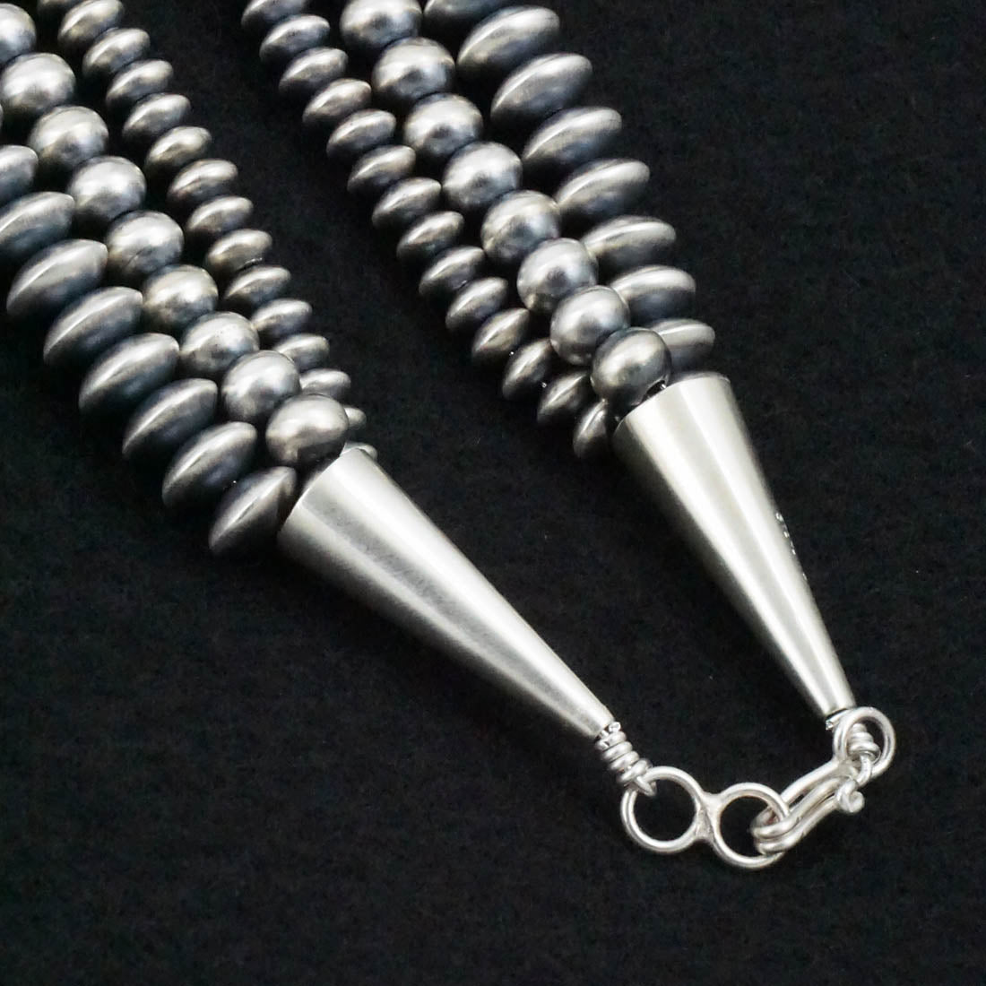 Dorinda Mariano Sterling Silver Navajo Pearl Necklace 20"