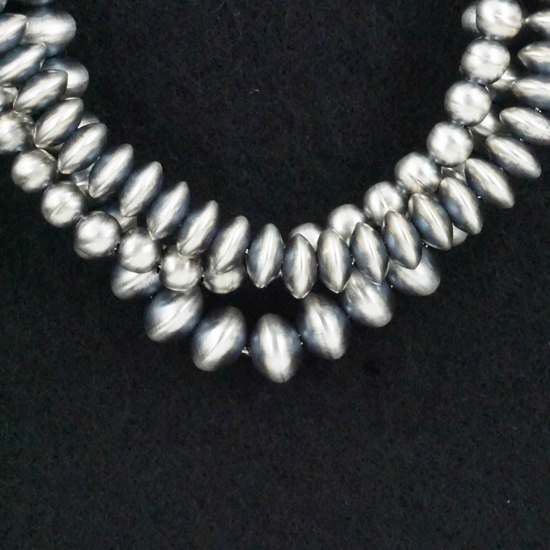 Dorinda Mariano Sterling Silver Navajo Pearl Necklace 24"