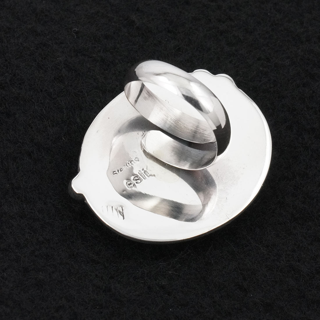 Leslie Nez Turquoise & Sterling Silver Ring Adjustable