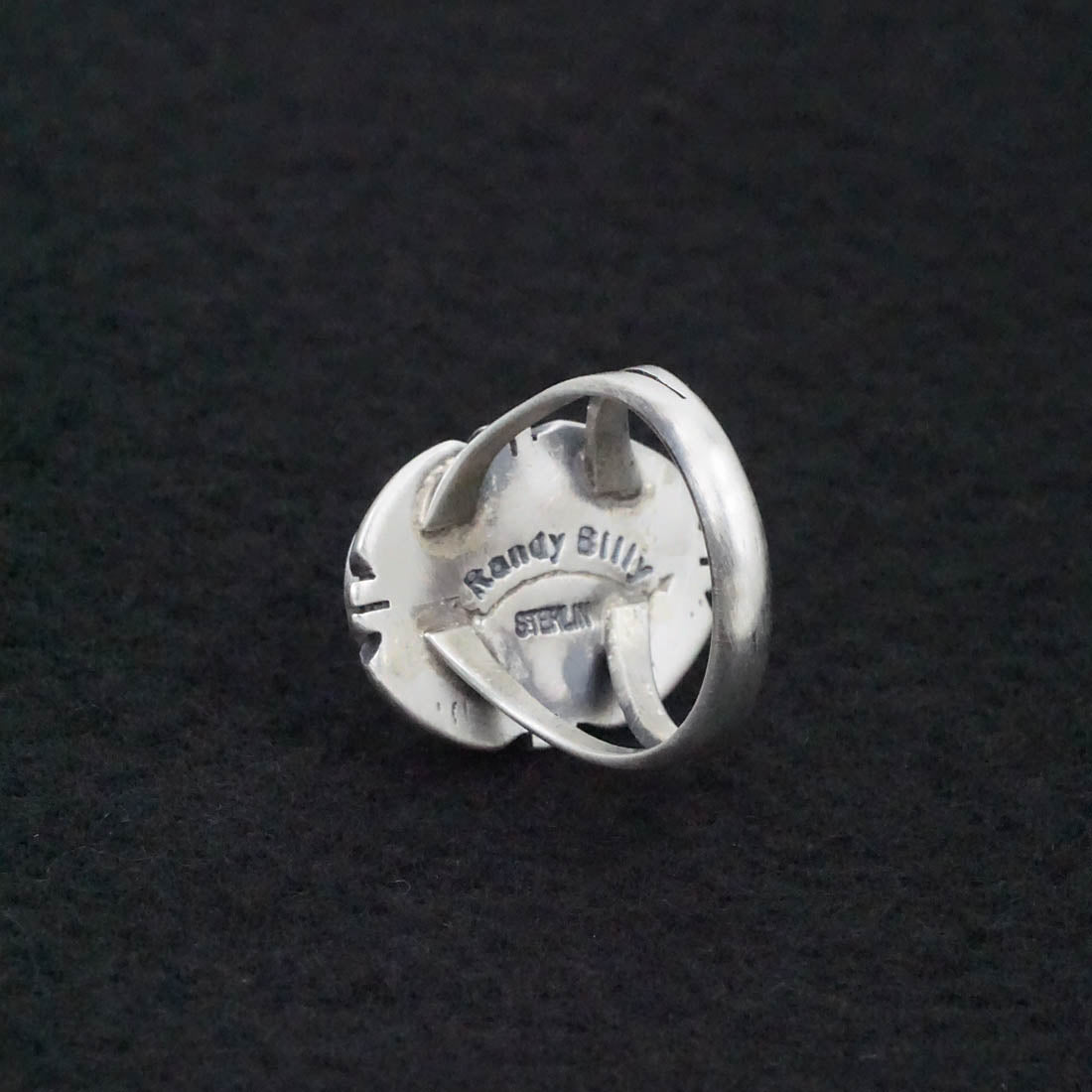 Randy Billy Turquoise & Sterling Silver Ring Size 7.5