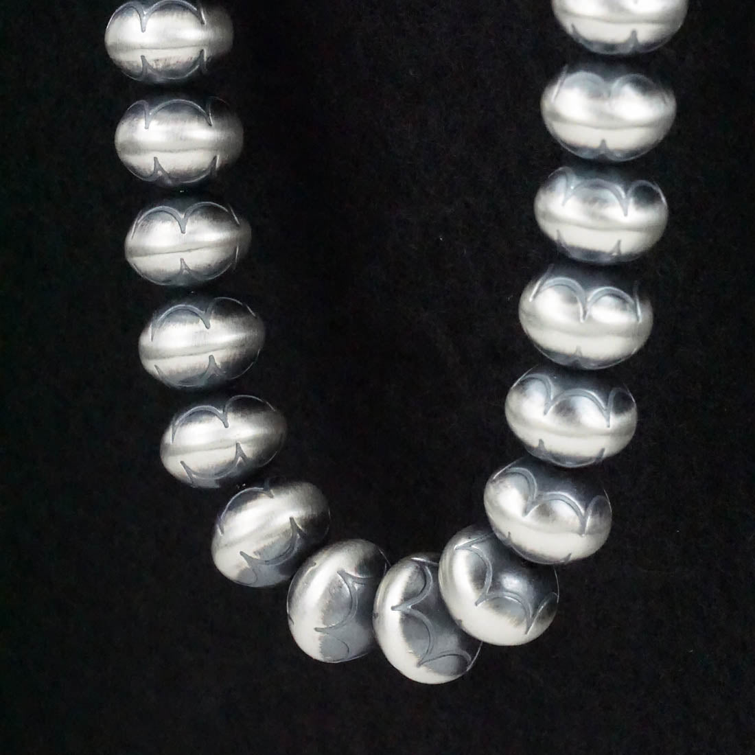 Dorinda Mariano Sterling Silver Navajo Pearl Necklace 20"
