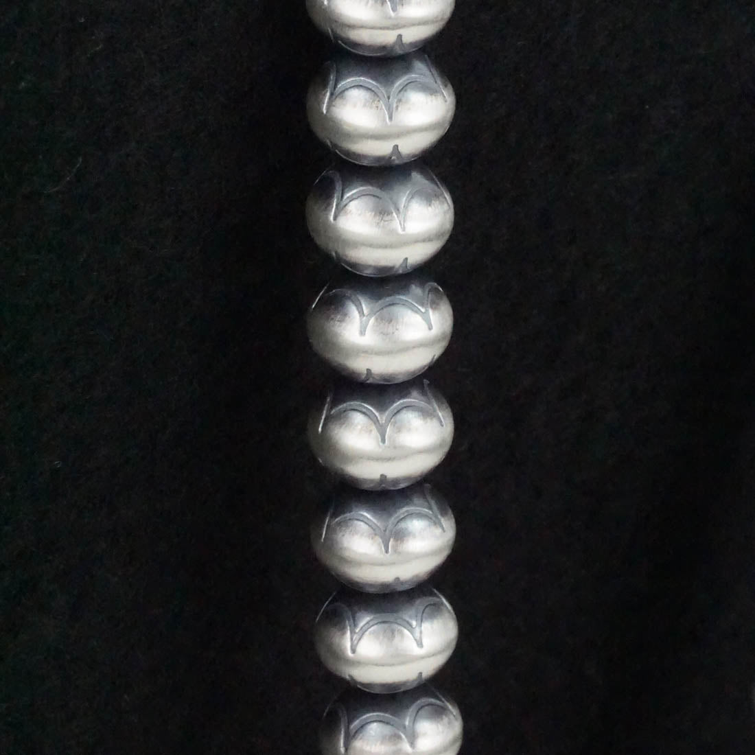 Dorinda Mariano Sterling Silver Navajo Pearl Necklace 20"
